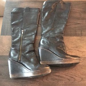 Frye Leather Wedge Boots